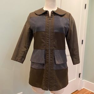 One of a Kind!! Handmade Upcycled Reclaimed Fabrics Jacket - S